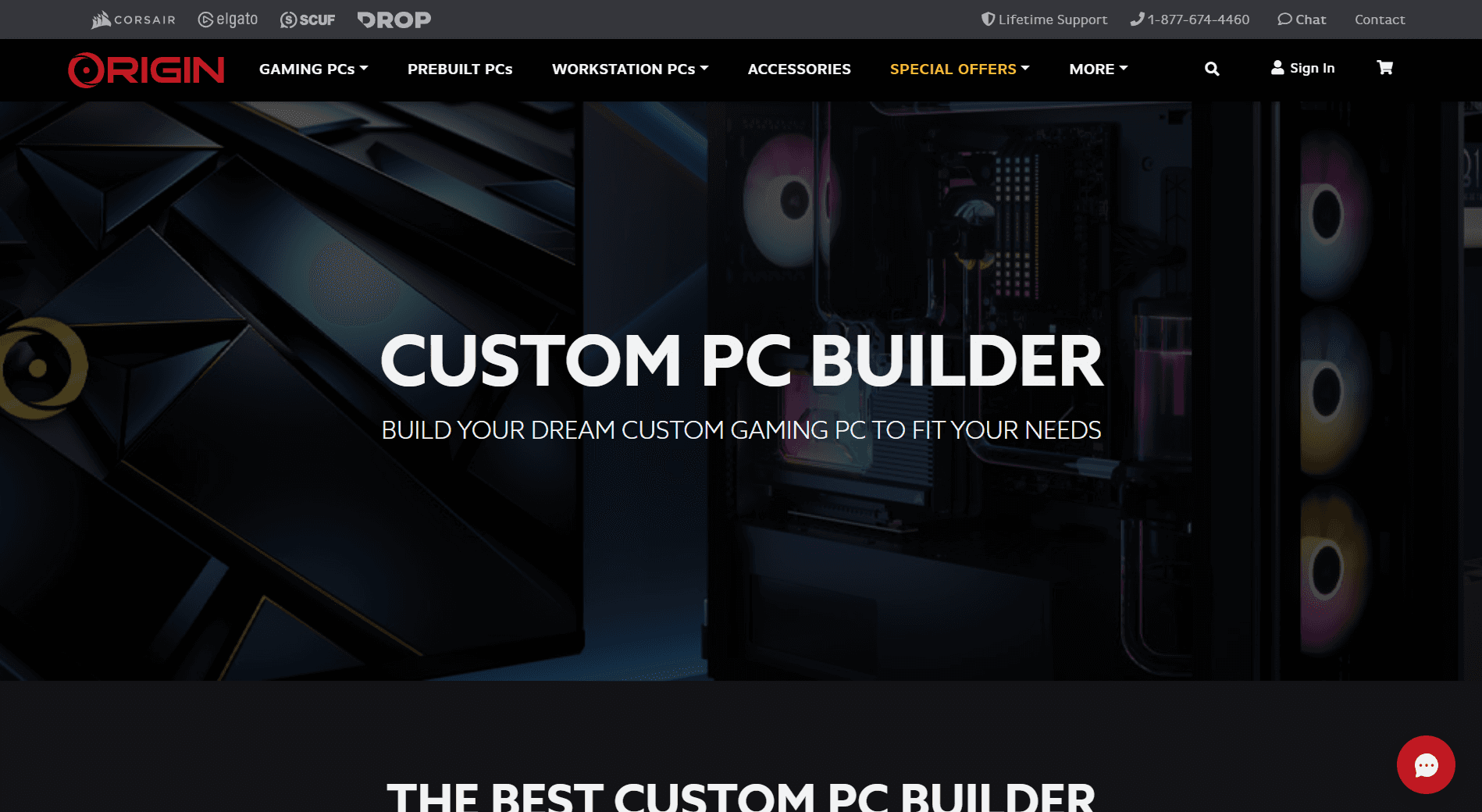Origin PC Website